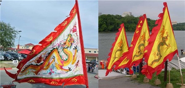 chinese dragon flag