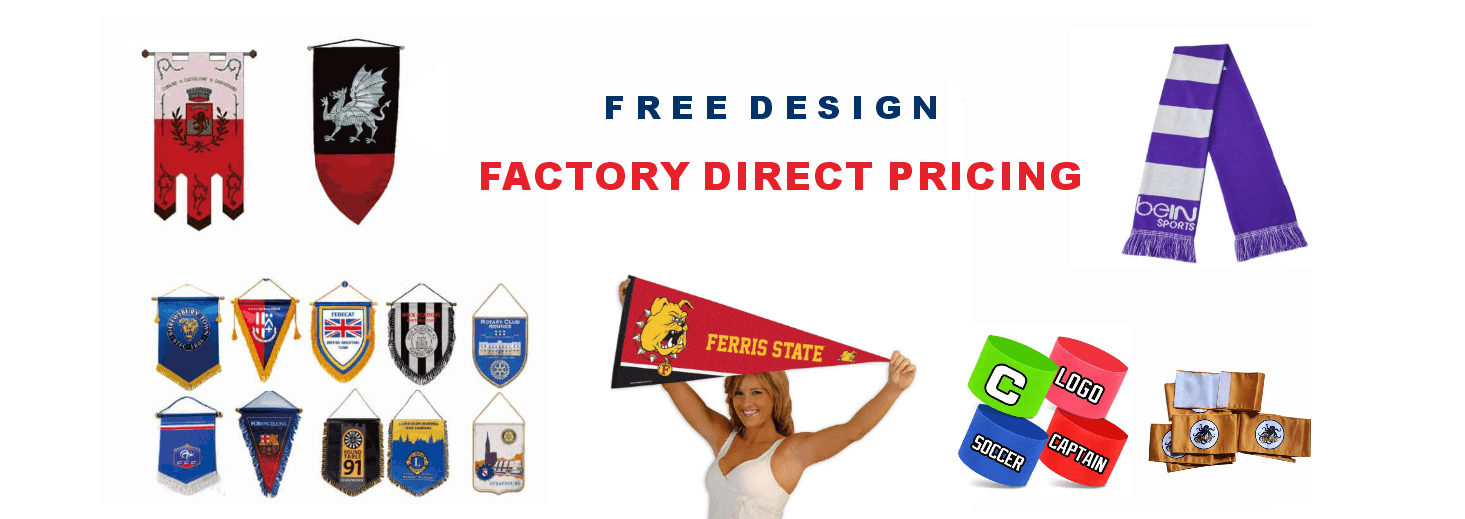 Custom Soccer Pennants and Sports Club Flags