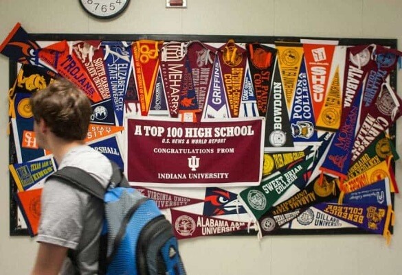 Custom felt pennant with team logo