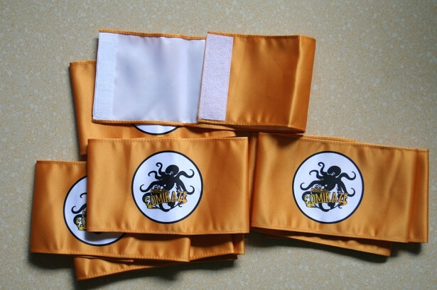 Custom captain armbands for soccer teams