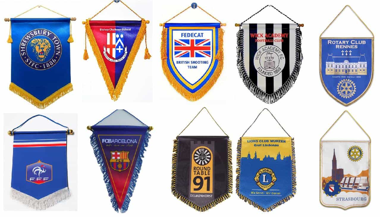 custom football pennants