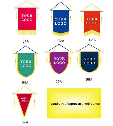 Soccer Pennants & Soccer Club Flags Style