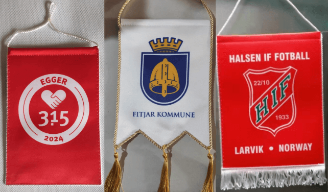 Soccer Pennants with team branding
