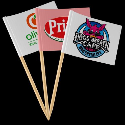 Personalized toothpick flags for Halloween and pirate parties
